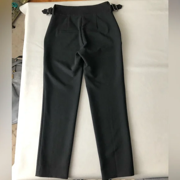 VERONICA BEARD Jaina Pants Black Crop Trousers size 2 small - Picture 10 of 10